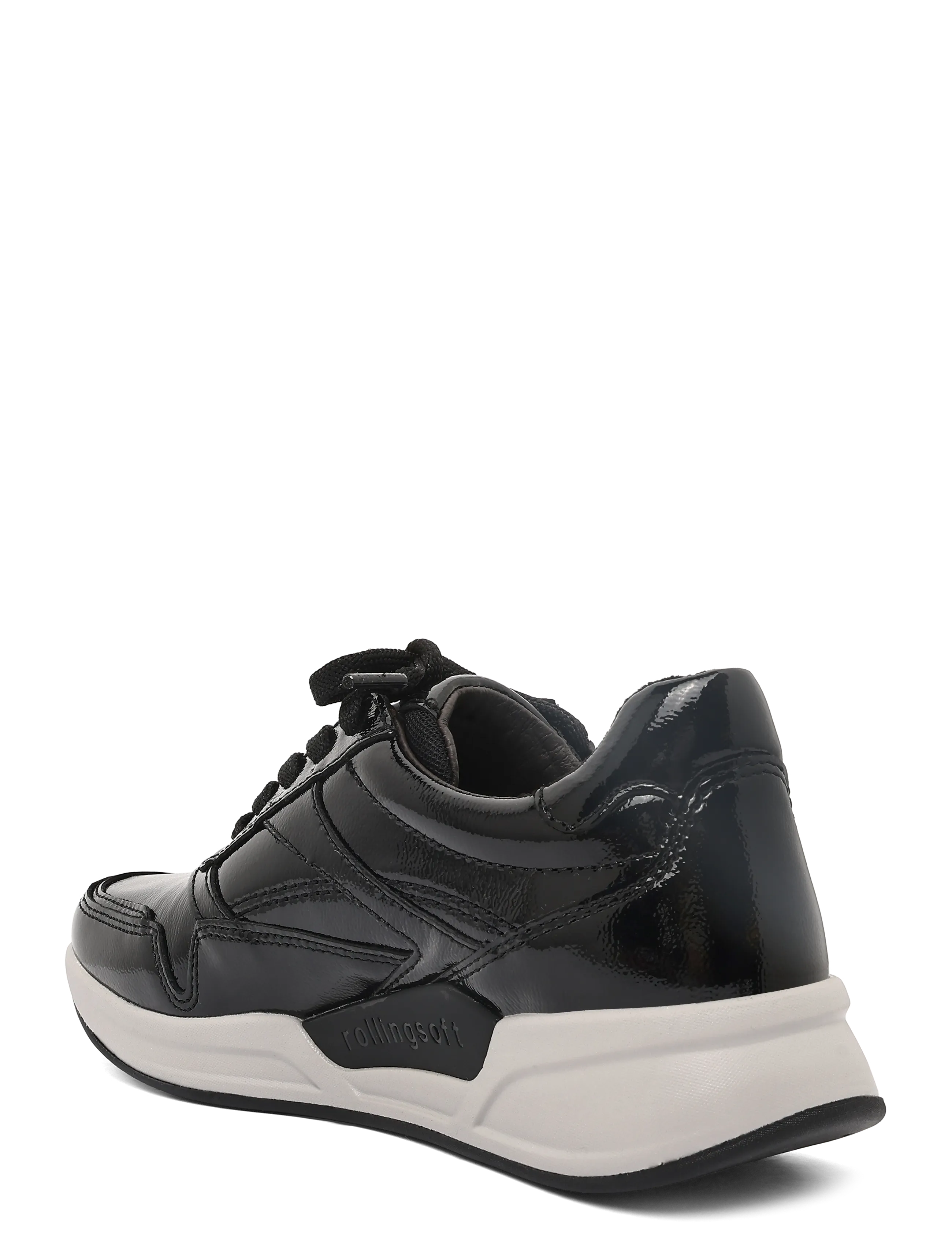 Gabor - rollingsoft sneaker - laisvalaikio batai žemu aulu - black - 1