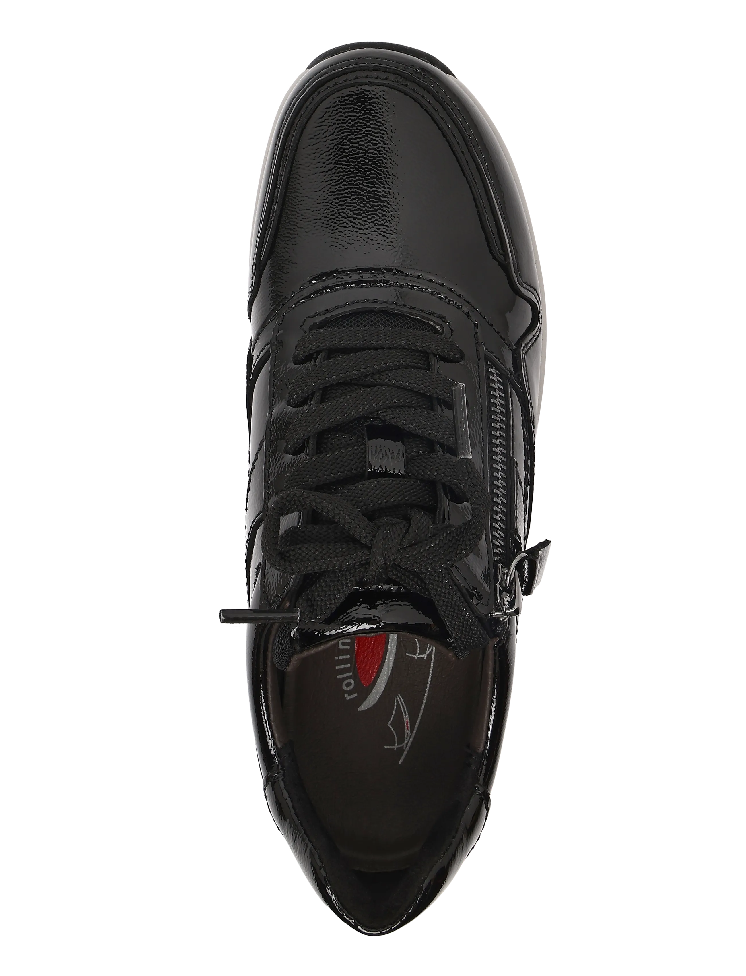 Gabor - rollingsoft sneaker - laisvalaikio batai žemu aulu - black - 3
