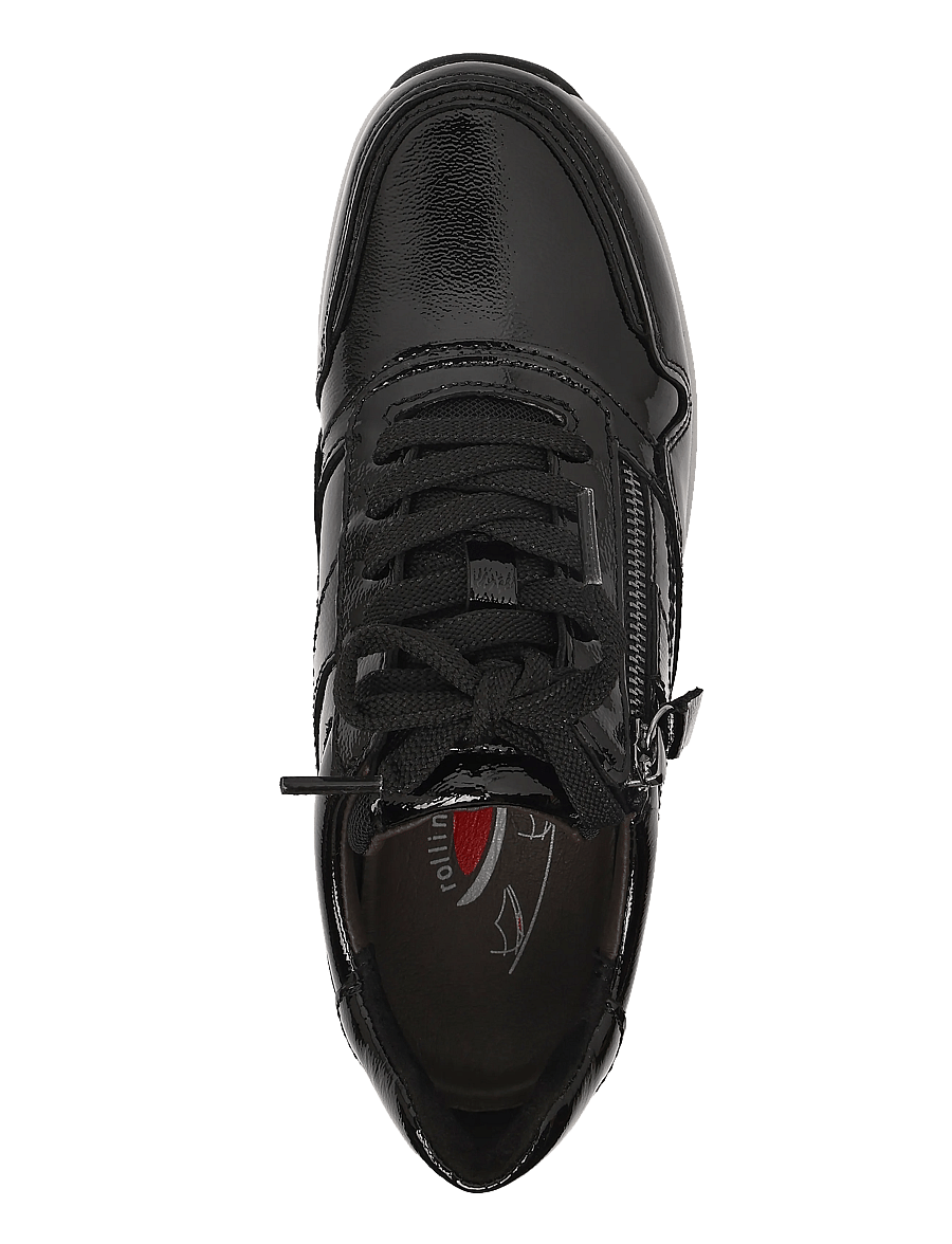 Gabor - rollingsoft sneaker - laisvalaikio batai žemu aulu - black - 3