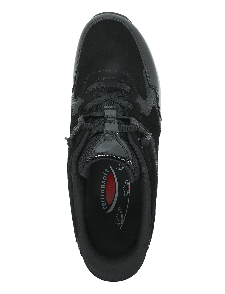 Gabor - rollingsoft sneaker, "fast fit" - niedrige sneaker - black - 3