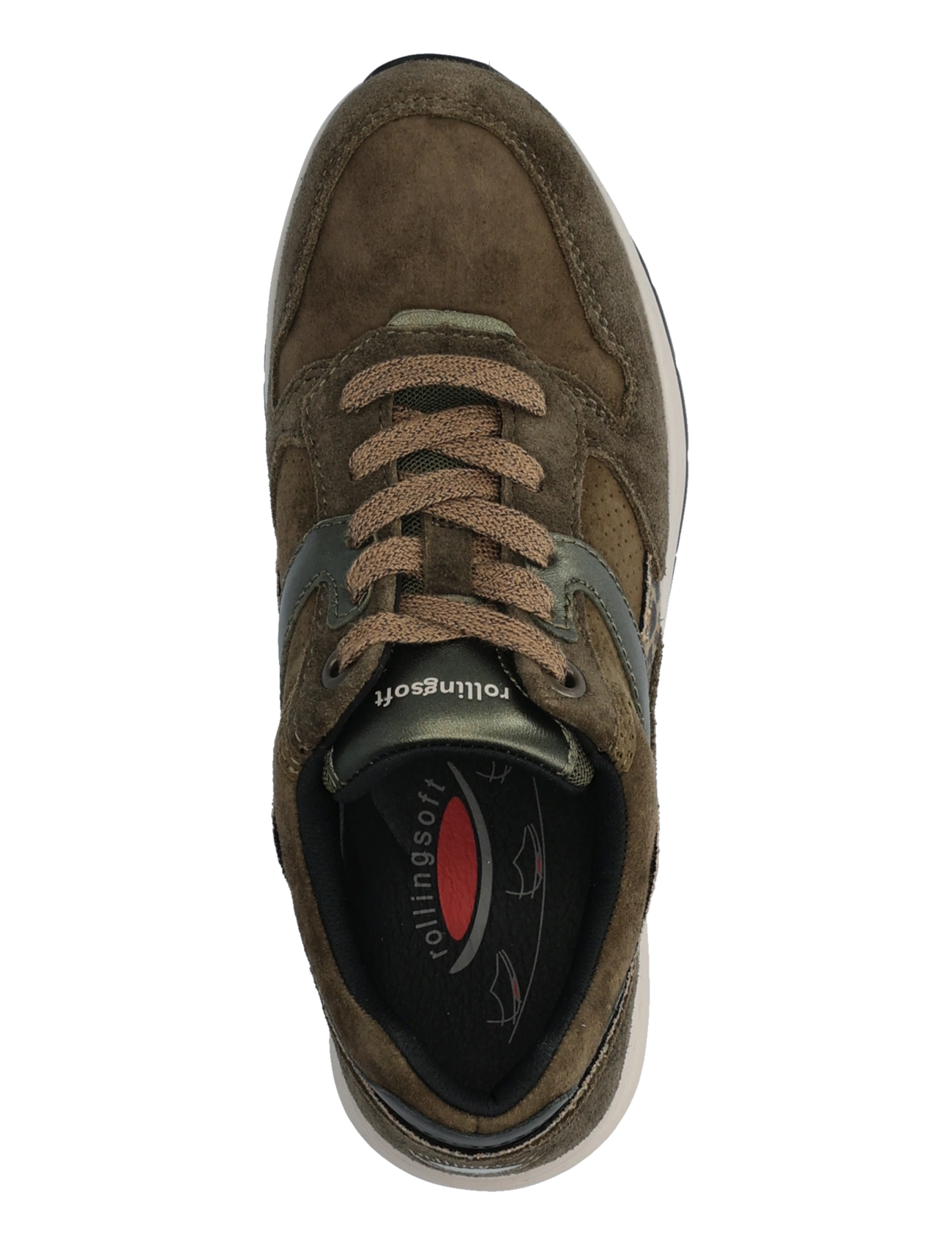 Gabor - rollingsoft sneaker - niedrige sneaker - oliv green - 3