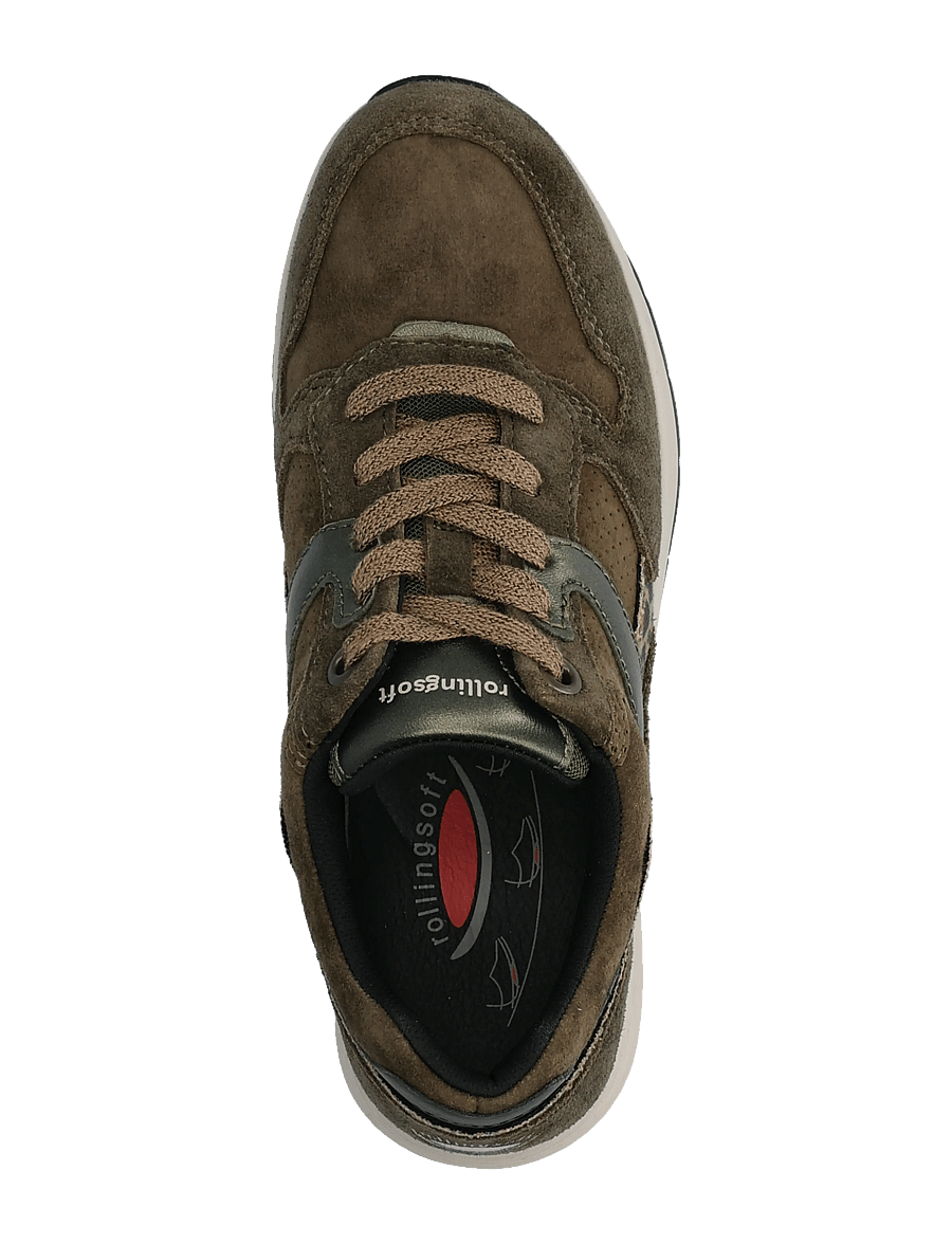 Gabor - rollingsoft sneaker - lave sneakers - oliv green - 3