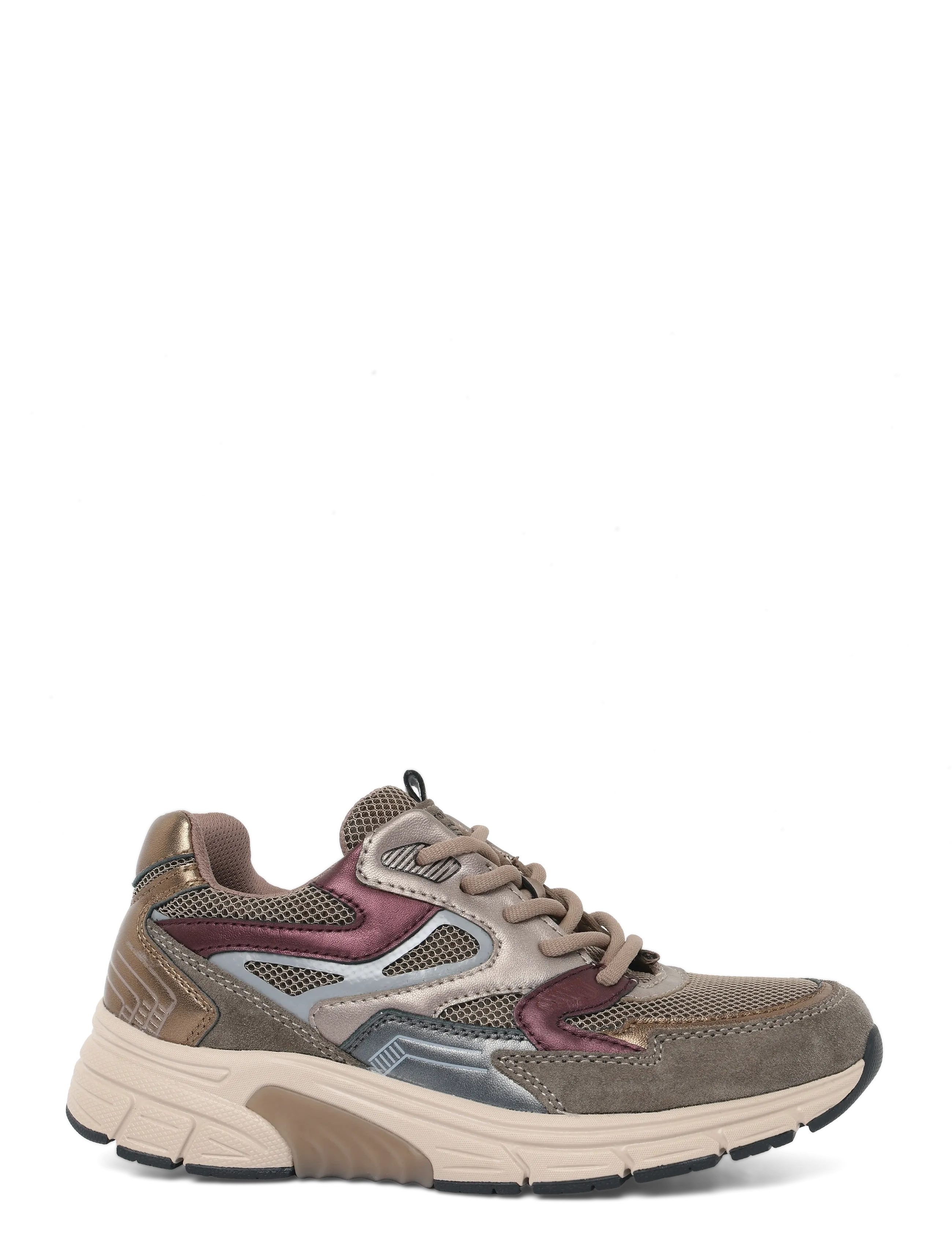 Gabor - rollingsoft sneaker - taupe, bordeaux, sky blue, gold - 2