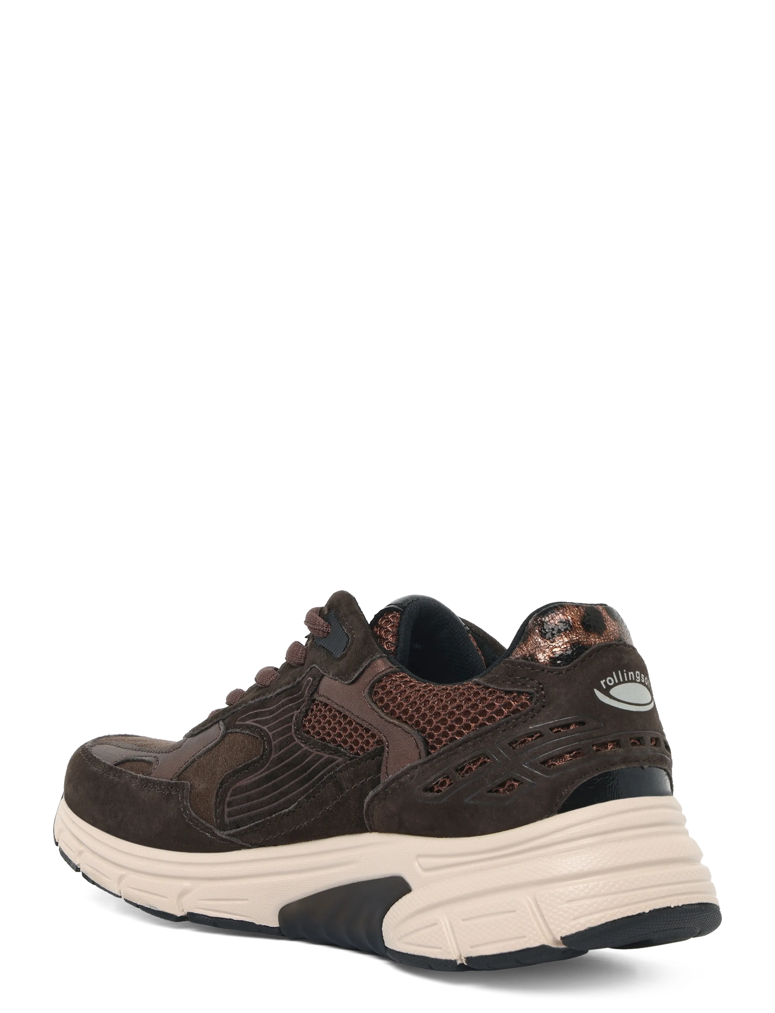 Gabor - rollingsoft sneaker - lave sneakers - dark brown - 1
