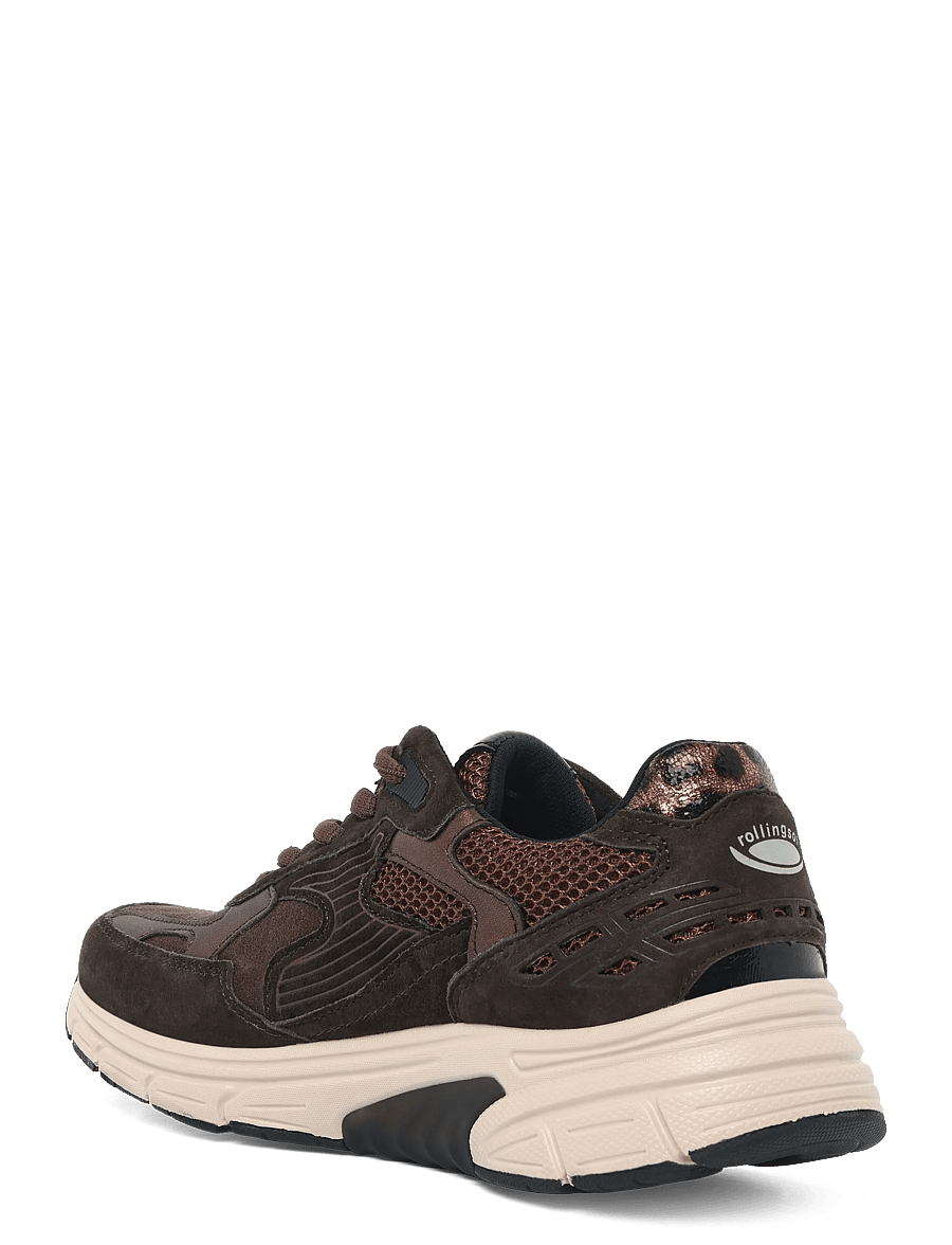 Gabor - rollingsoft sneaker - lave sneakers - dark brown - 1