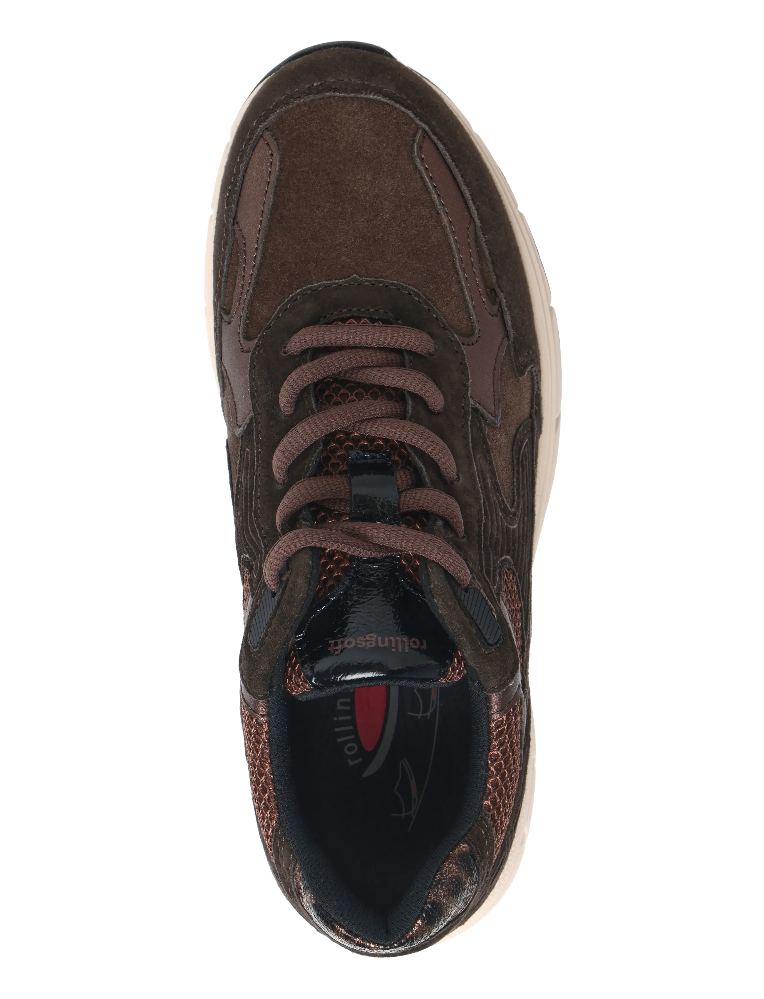 Gabor - rollingsoft sneaker - lave sneakers - dark brown - 3