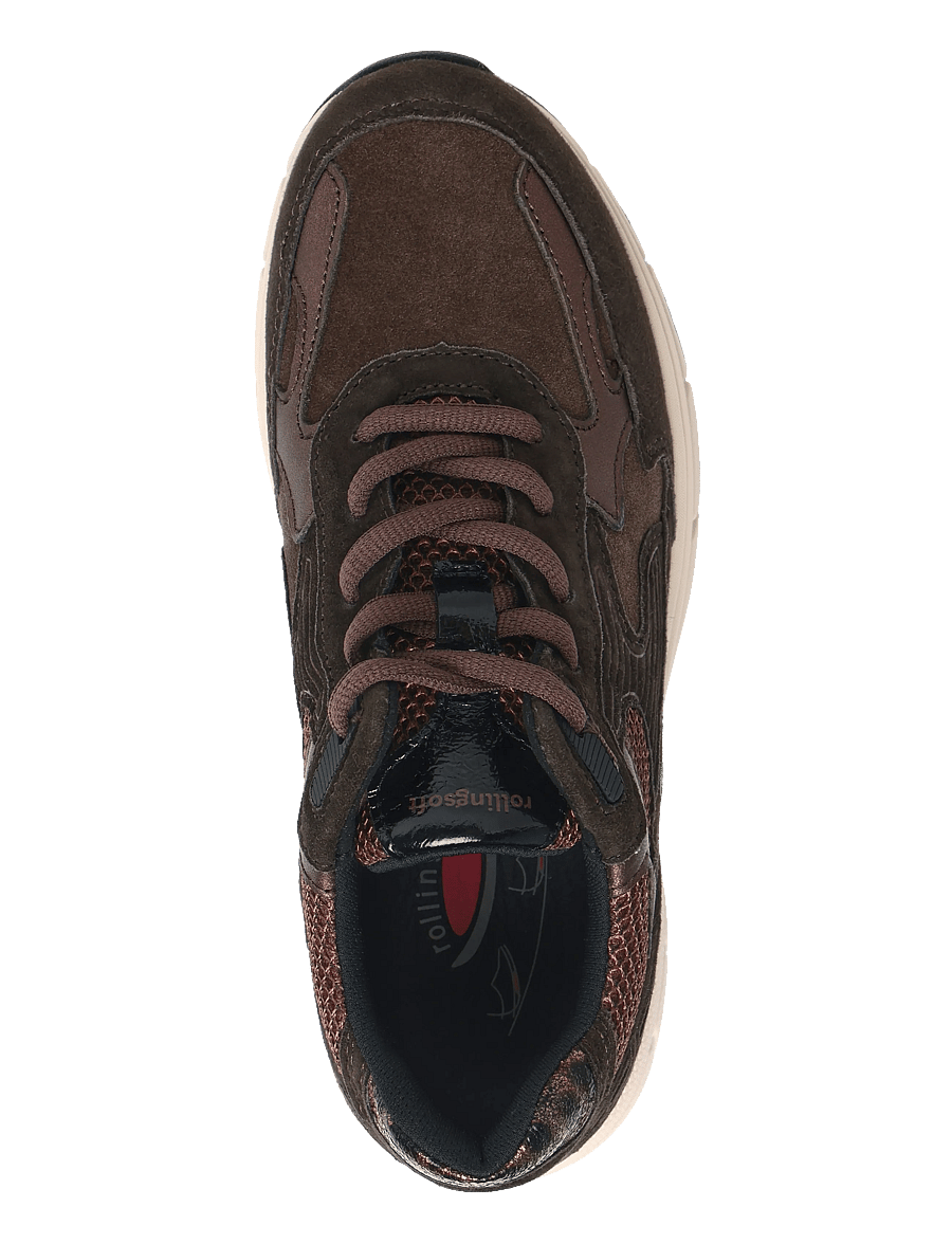 Gabor - rollingsoft sneaker - lave sneakers - dark brown - 3