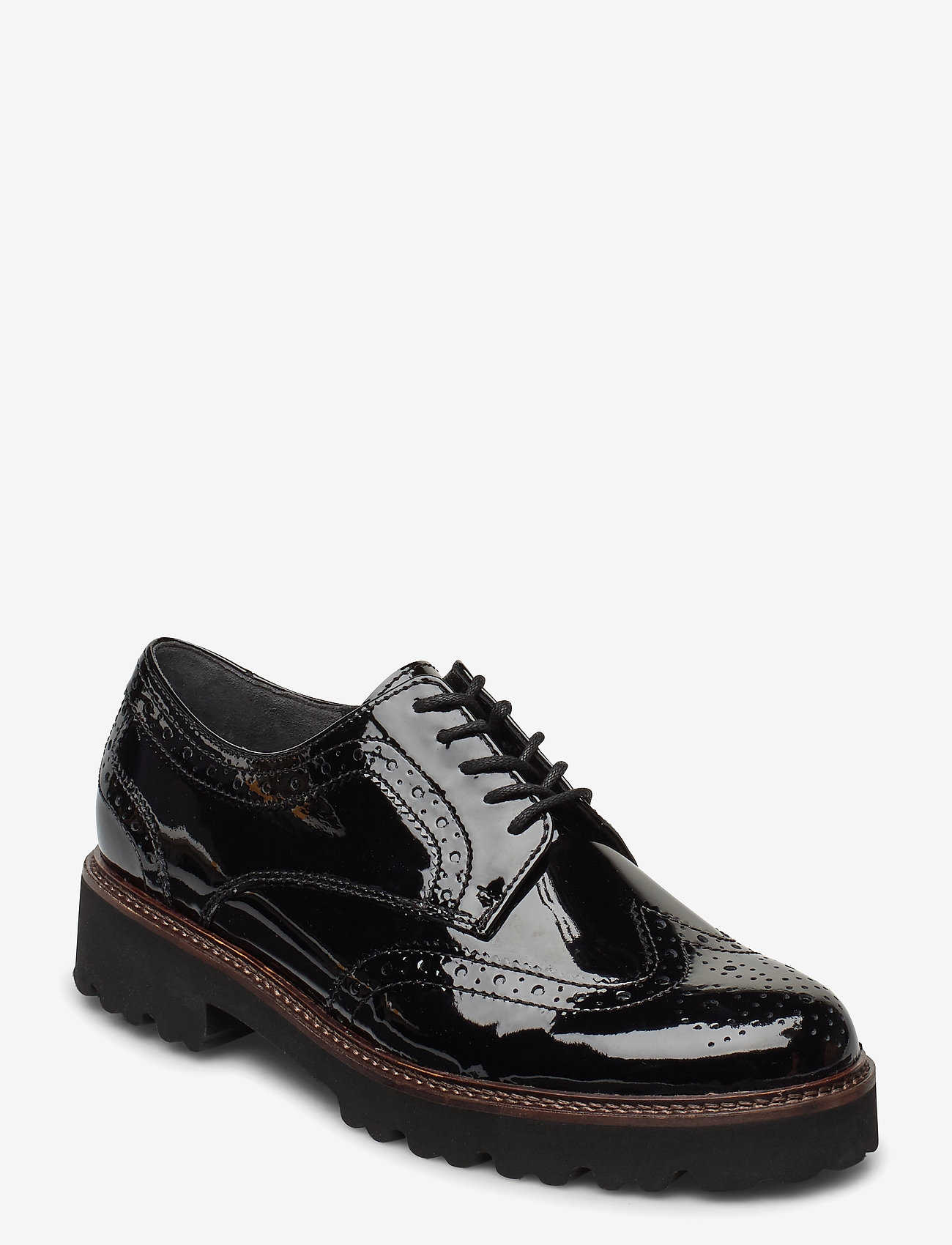 Gabor - Laced shoe - flate sko - black - 0