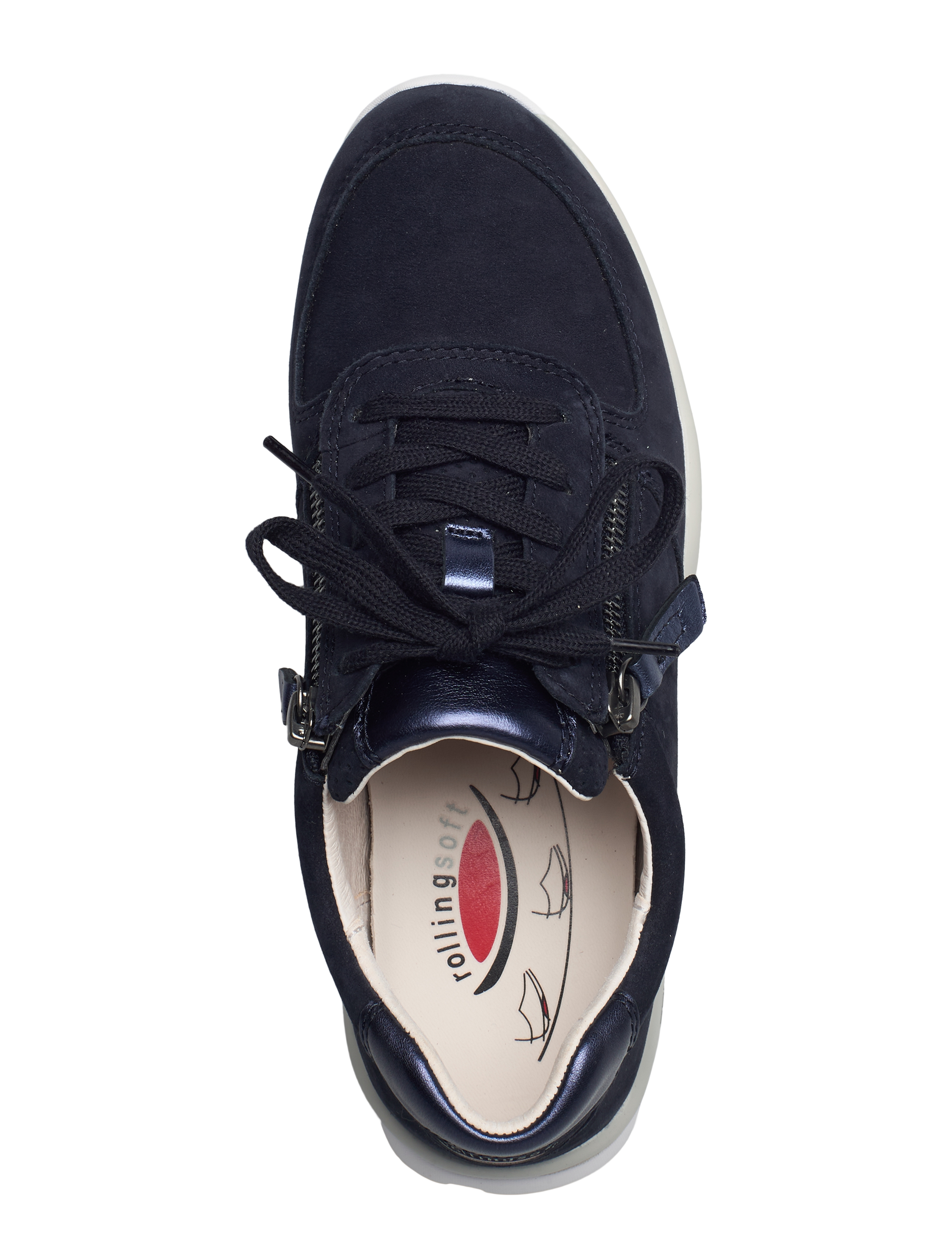 Gabor - rollingsoft sneaker - blue - 3