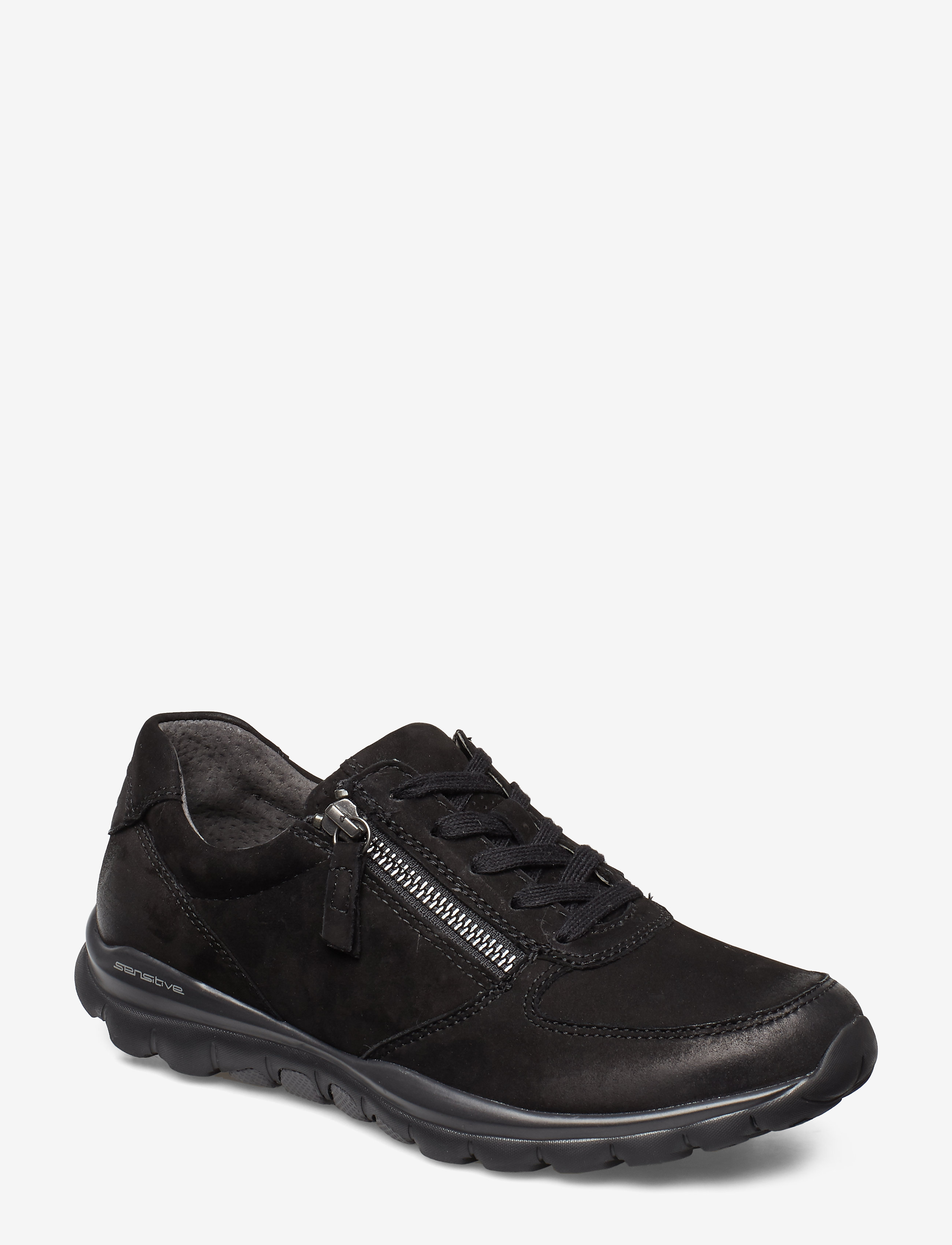 Gabor Rollingsoft Sneaker, Kvinder, Lynlås Sneaker, Sort, Str: 36