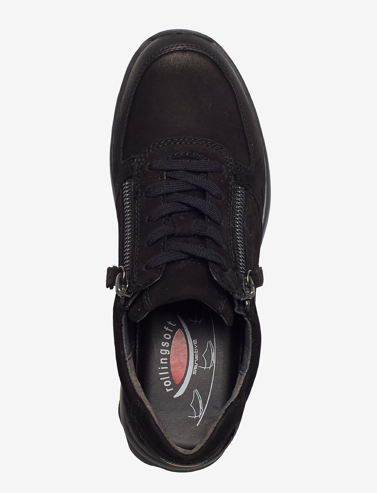 Gabor - rollingsoft sneaker - lave sneakers - black - 3