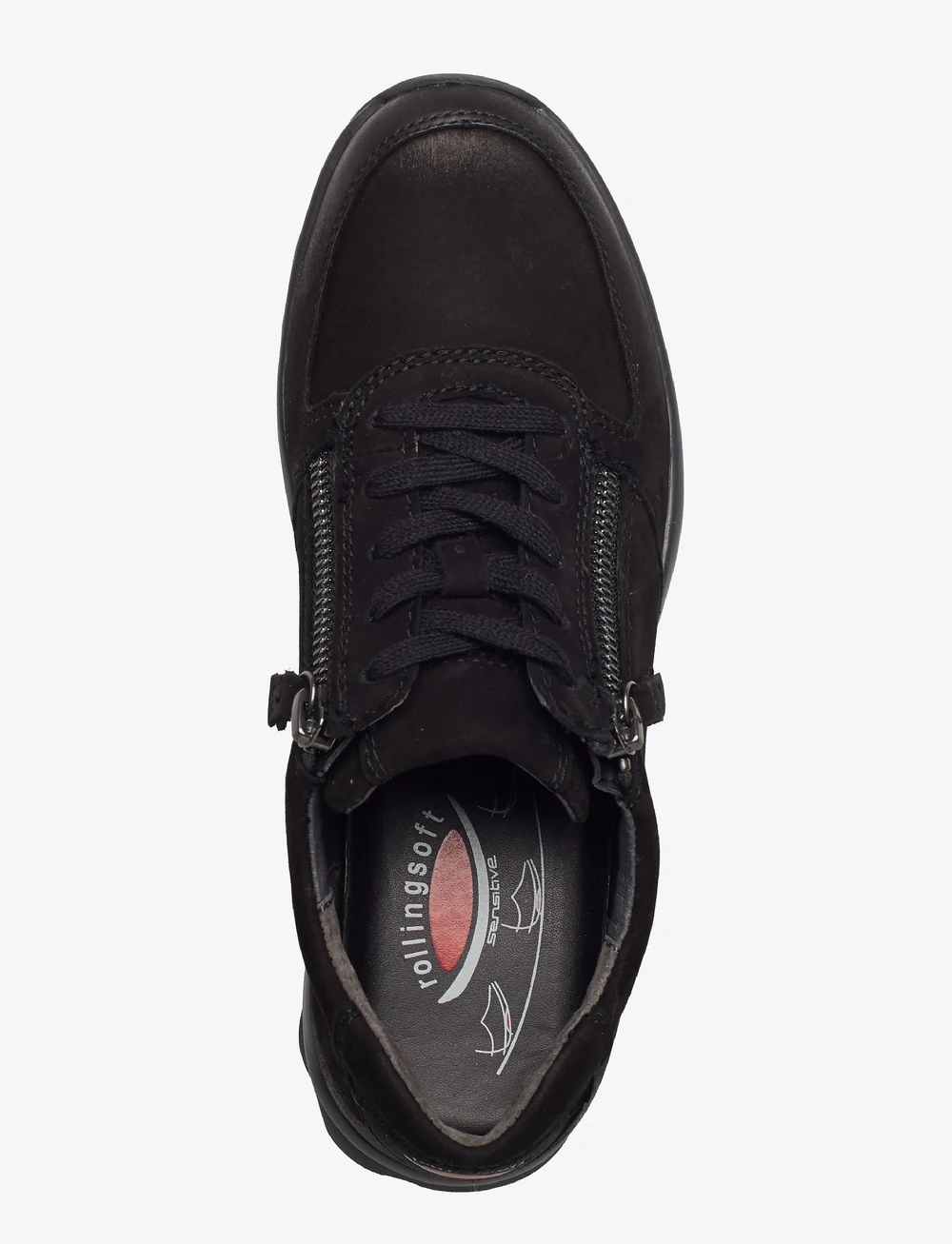 Gabor - rollingsoft sneaker - lave sneakers - black - 3