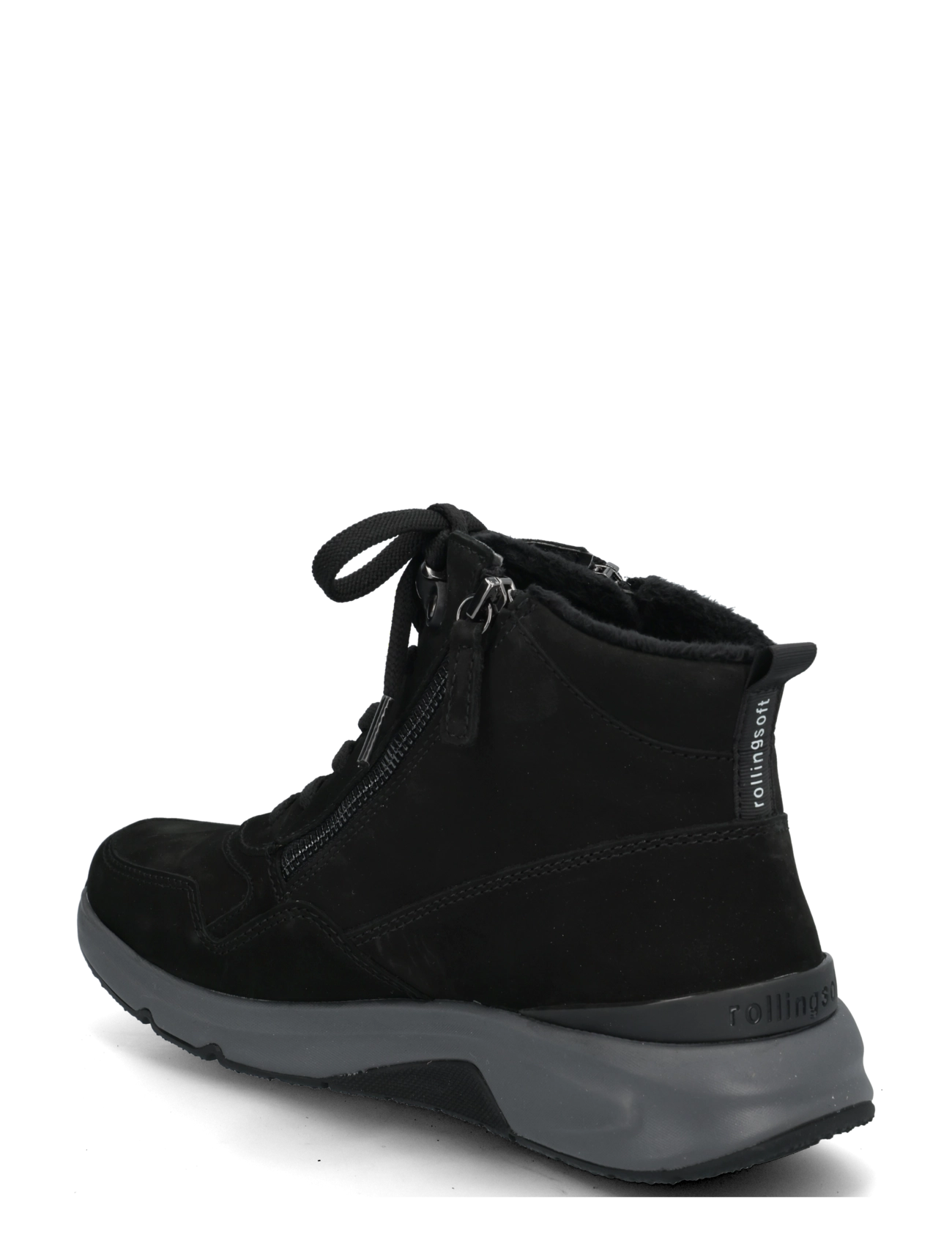 Gabor - rollingsoft laced ankle boot - geschnürte stiefel - black - 1