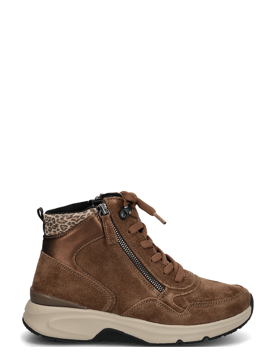 Gabor - rollingsoft laced ankle boot - snørestøvler - cognac - 2