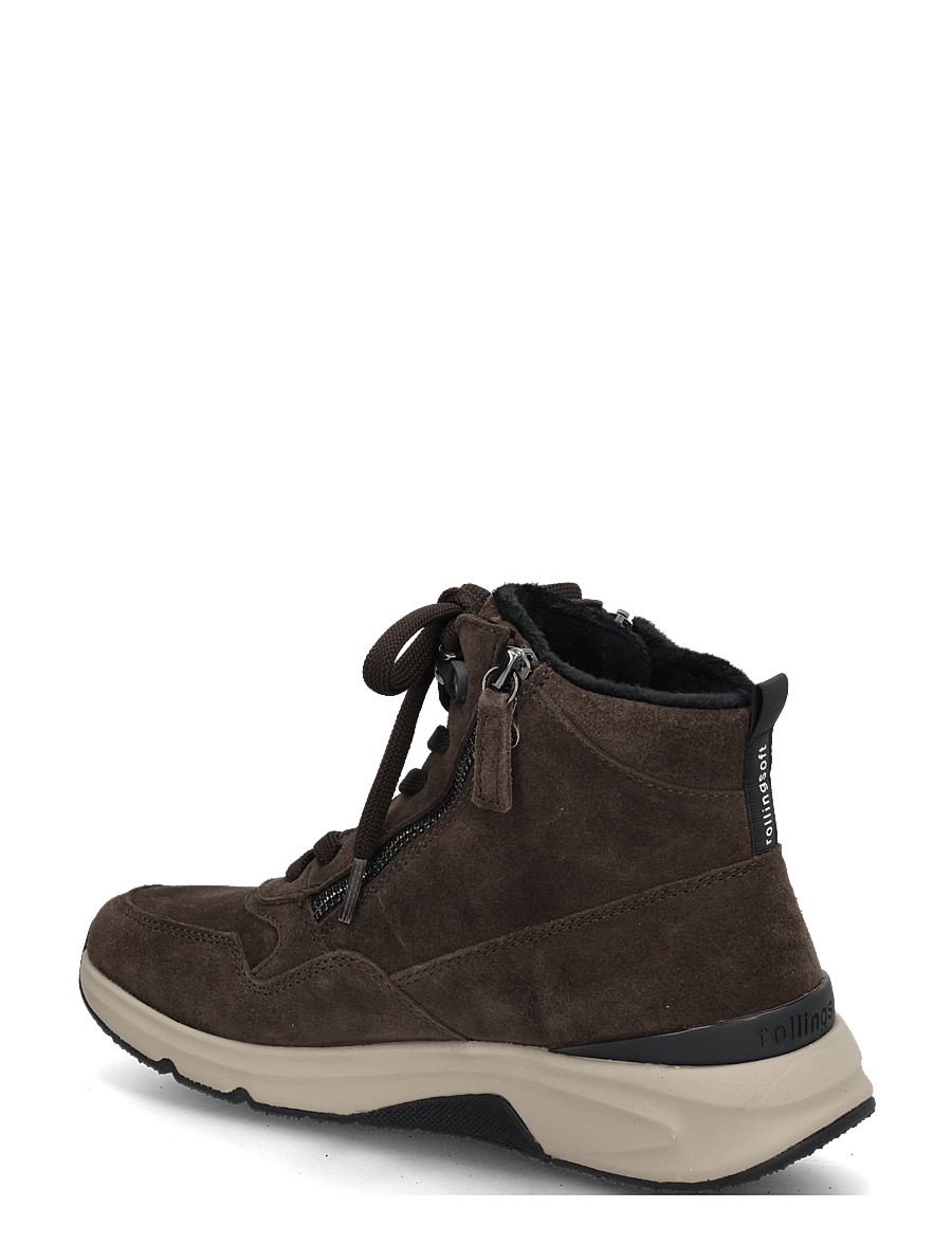 Gabor - rollingsoft laced ankle boot - geschnürte stiefel - dark brown - 1