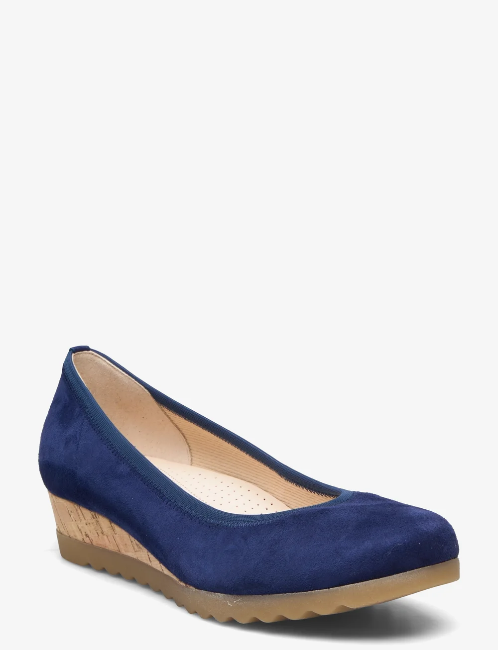 Gabor navy 2025 wedge shoes