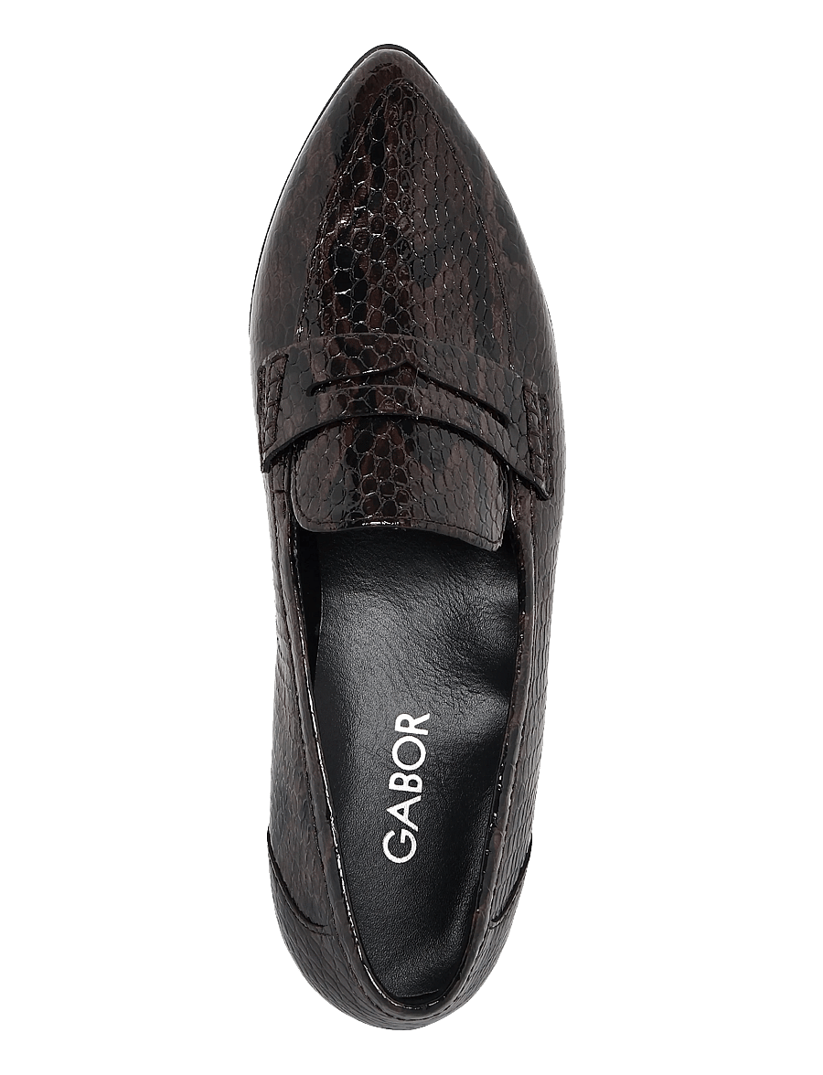 Gabor - Loafer - moetrendid - dark brown snake - 2