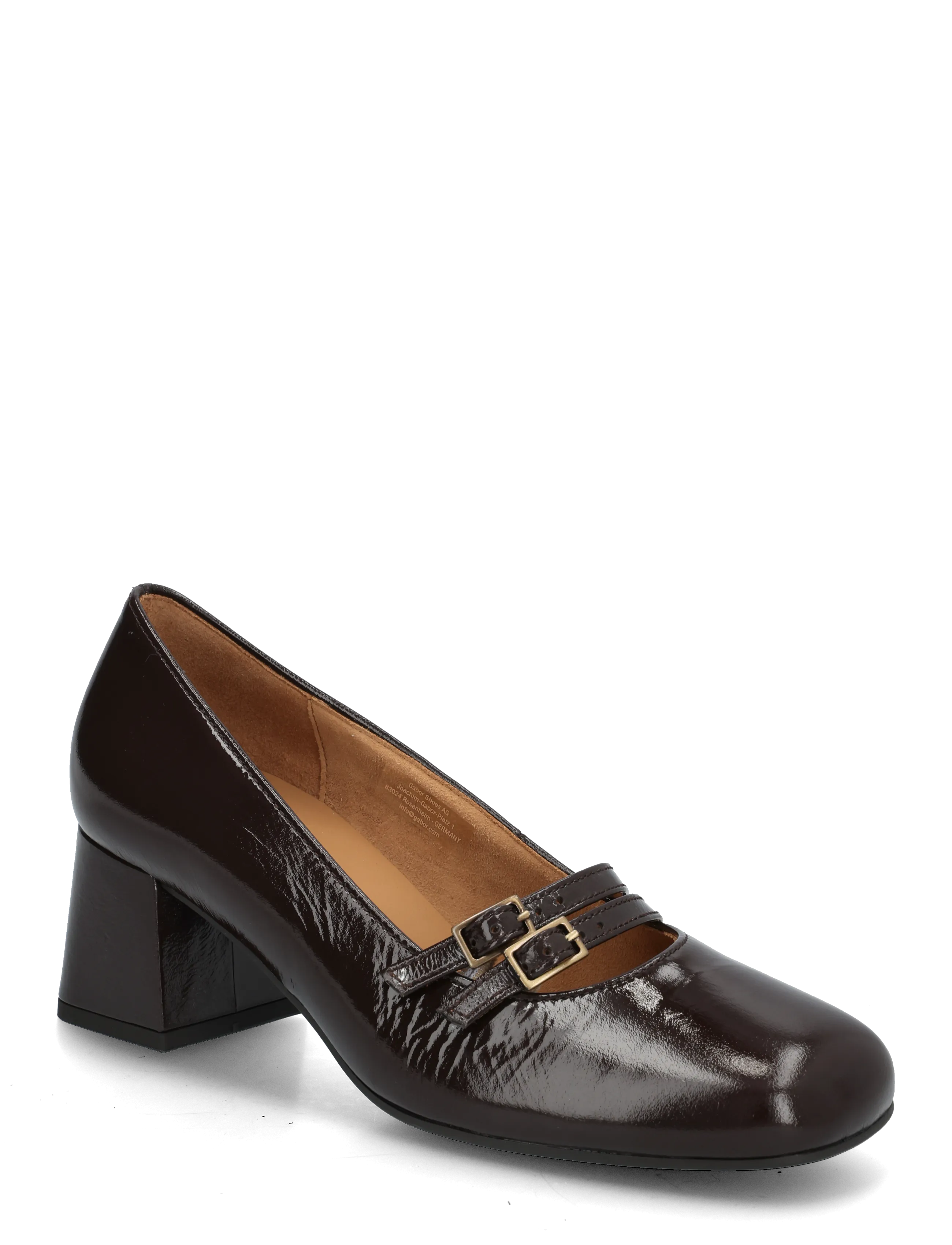 Gabor Strap pumps - Högklackade skor - DARK BROWN / brown