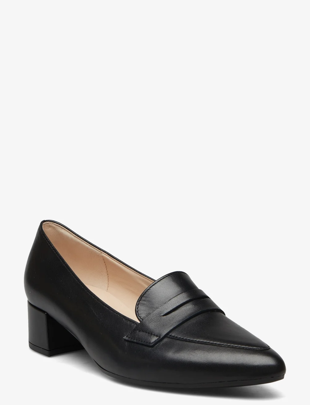 Black loafer pumps deals