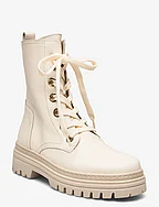 Laced ankle boot - BEIGE