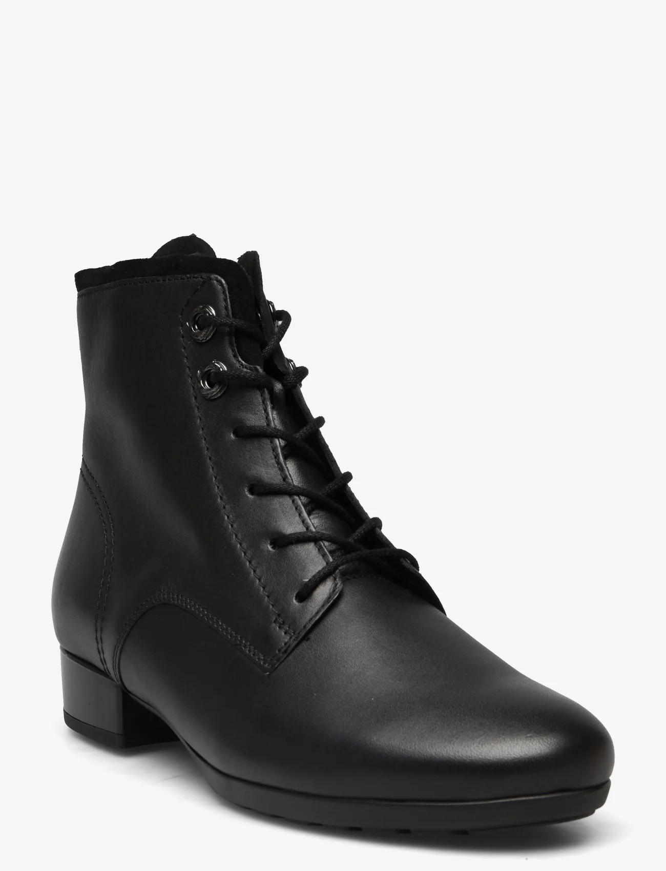 Gabor - Laced ankle boot - flache stiefeletten - black - 0