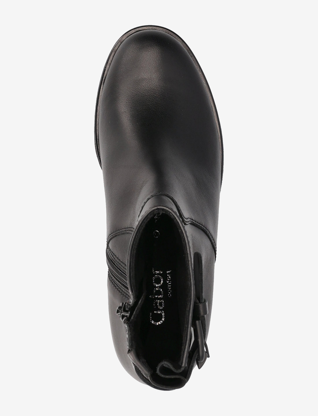 Gabor black leather ankle 2025 boots
