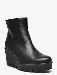 Gabor - Wedge ankle boot - høj hæl - black - 0