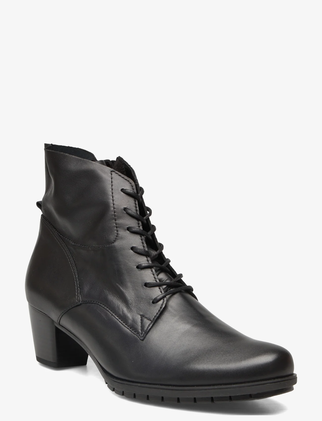 Gabor - Laced ankle boot - hohe absätze - black - 0