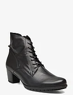 Laced ankle boot - BLACK