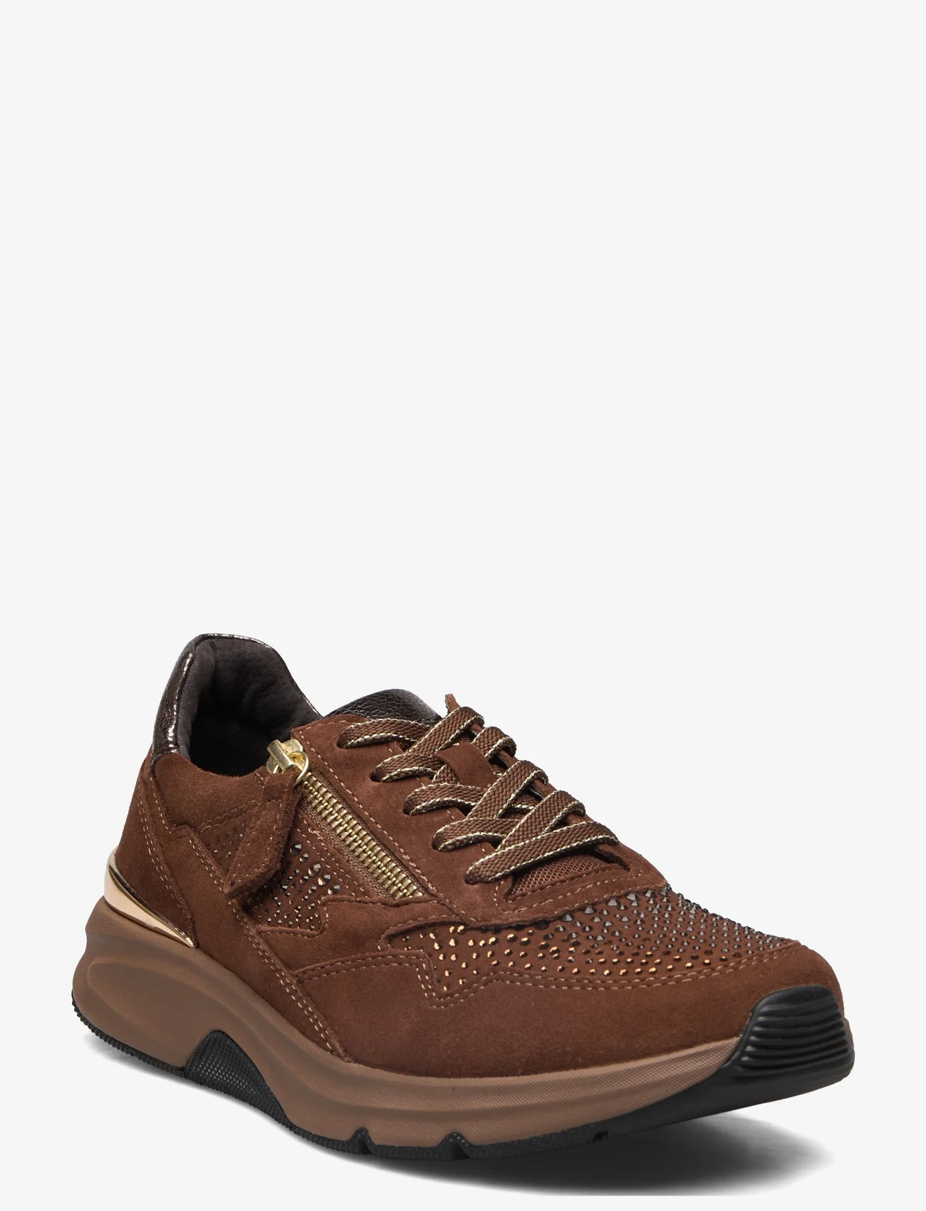 Gabor - rollingsoft sneaker - låga sneakers - brown - 0