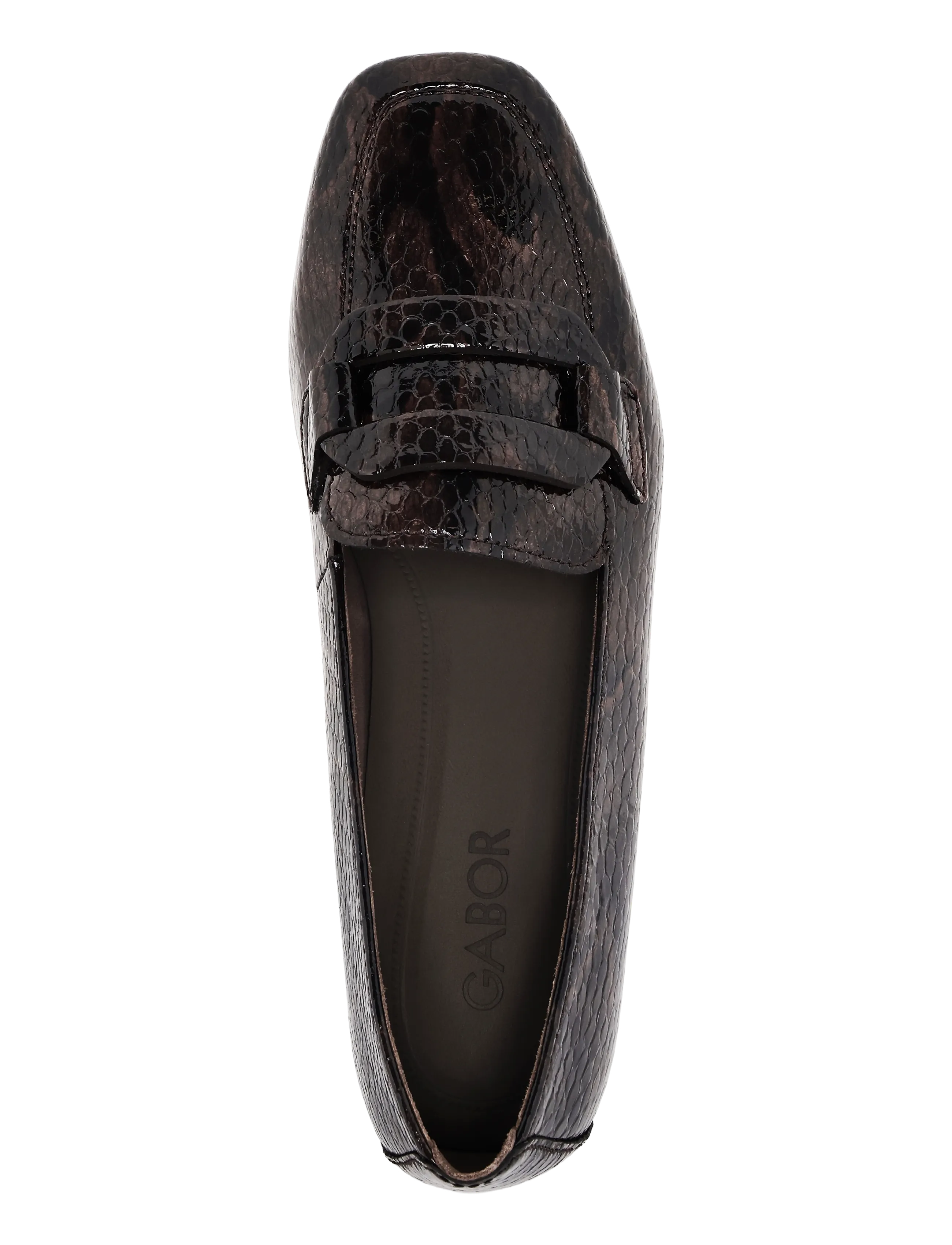 Gabor - Loafer - moetrendid - dark brown snake - 2