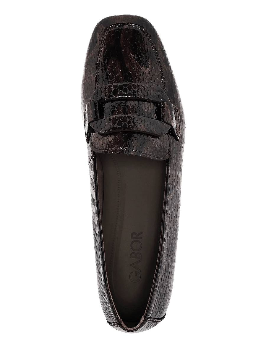 Gabor - Loafer - moetrendid - dark brown snake - 2