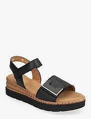 Gabor - Wedge sandal - platta sandaler - black - 0