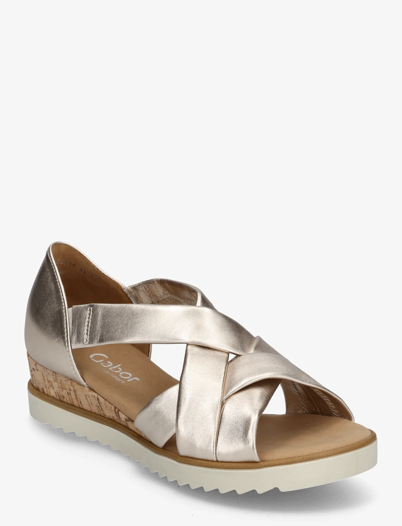 Gabor - Wedge sandal - platte sandalen - soft gold - 0