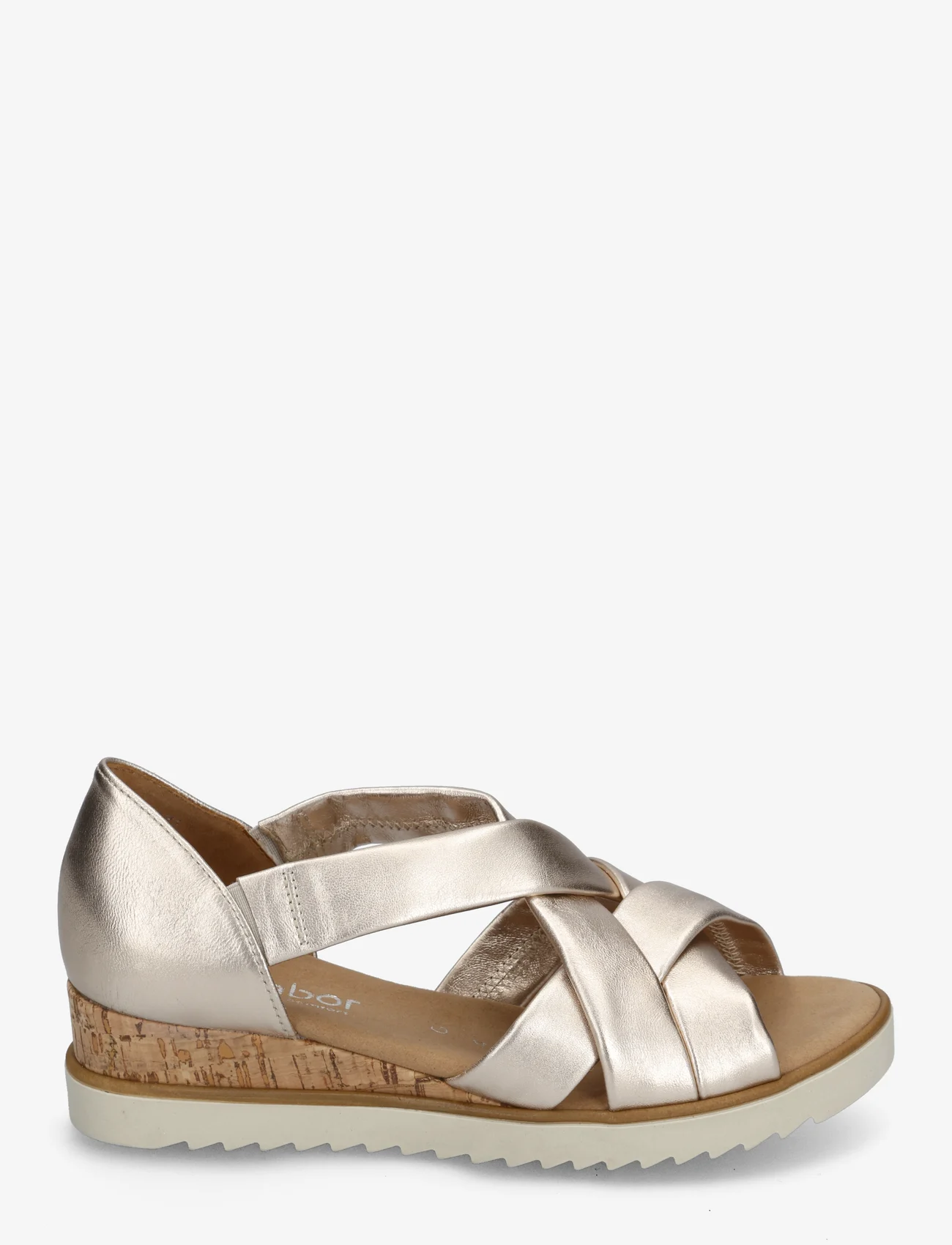 Gabor - Wedge sandal - platte sandalen - soft gold - 1