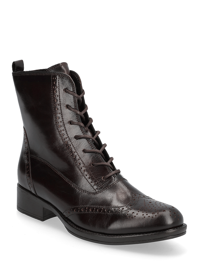 Gabor - Laced ankle boot - stiefeletten mit absatz - brown - 0