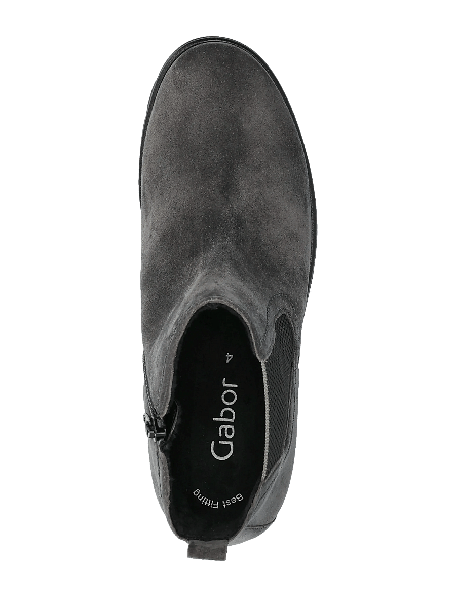 Gabor - Chelsea - stiefeletten mit absatz - dark grey - 3