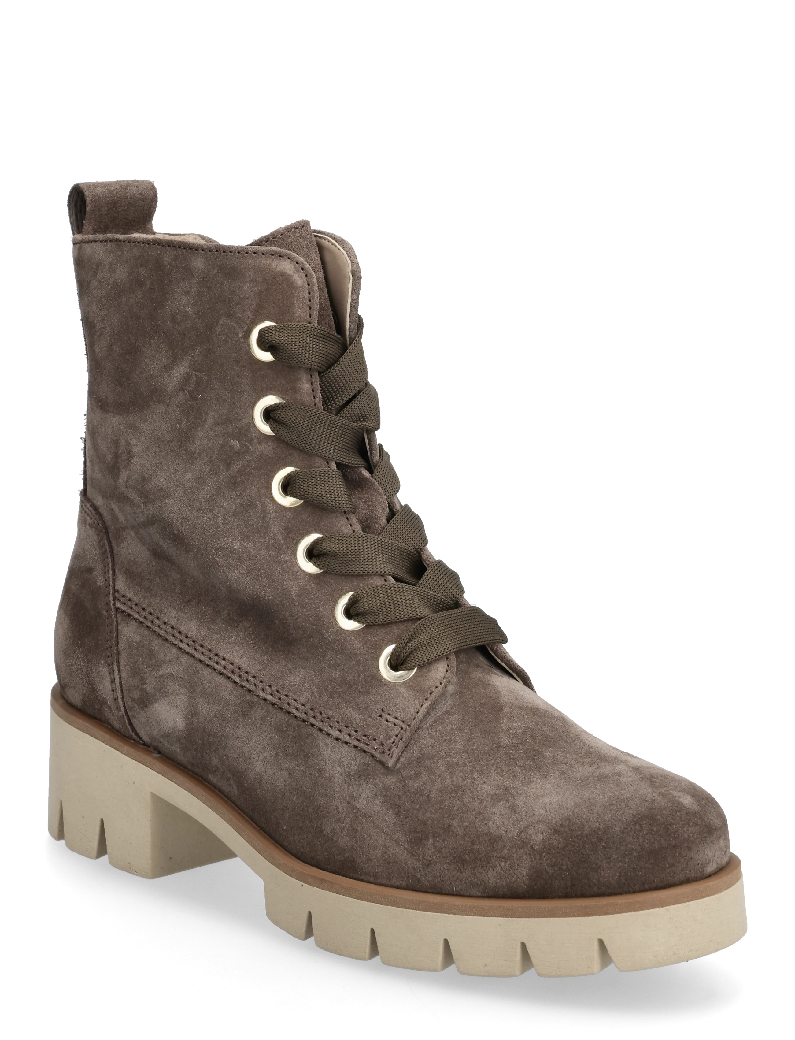 Laced ankle boot - TAUPE