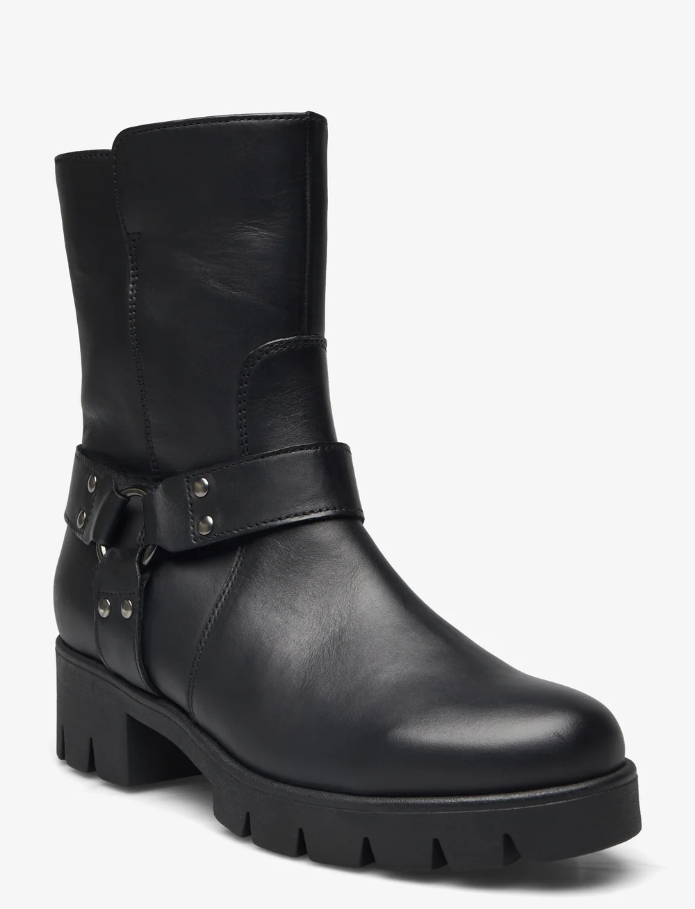 Flat ankle biker boots shop