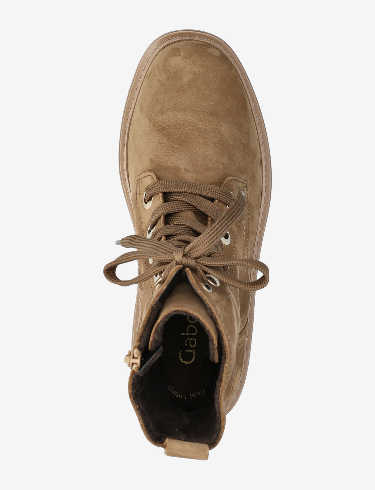 Gabor - Laced ankle boot - flache stiefeletten - camel - 3