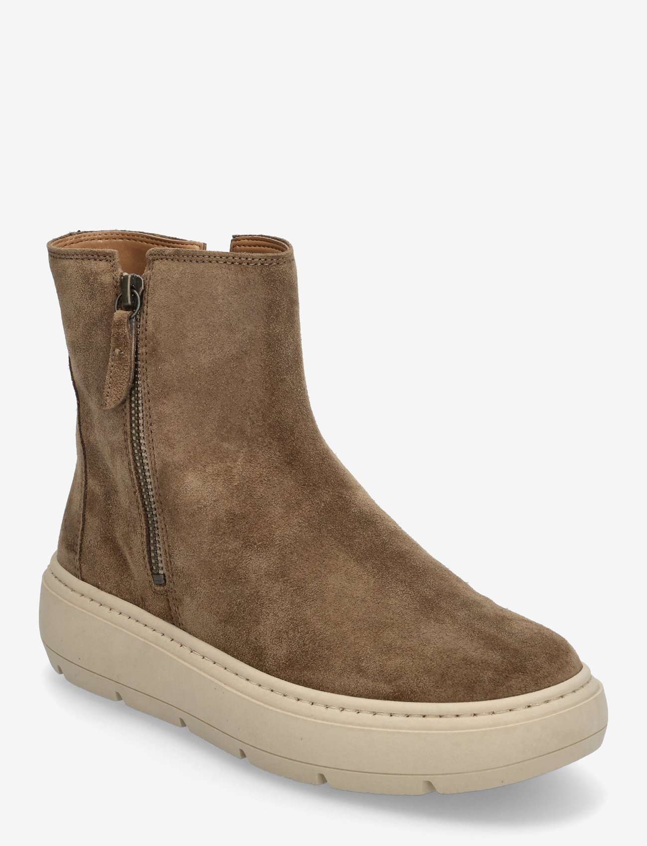 Gabor - Ankle boot, warmlining - flache stiefeletten - dark sand - 0