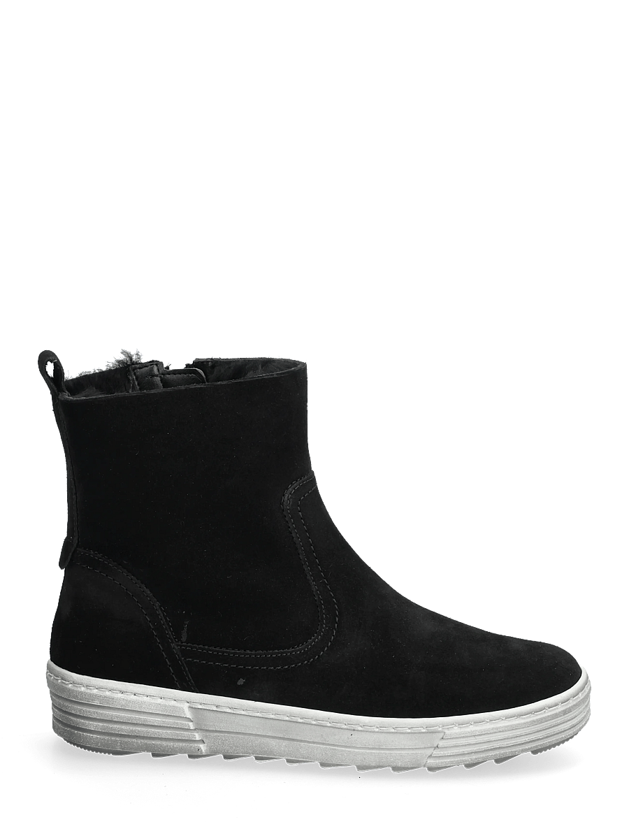 Gabor - Ankle boot, warmlining - flatbotna ökklastígvél - black - 1