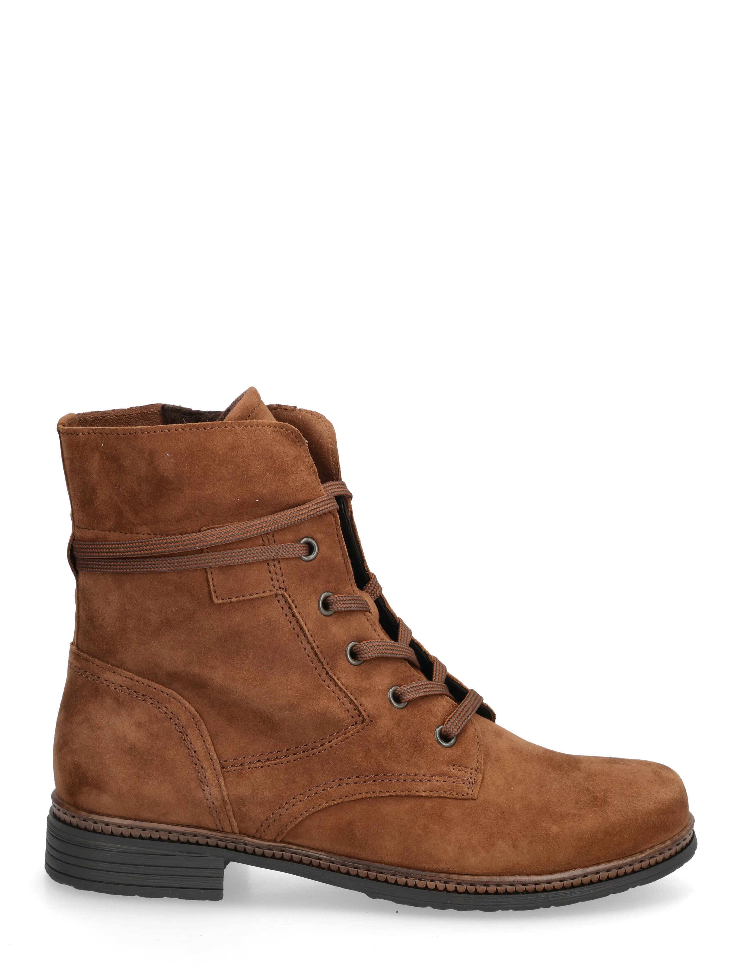 Gabor - Laced ankle boot - flache stiefeletten - cognac - 1