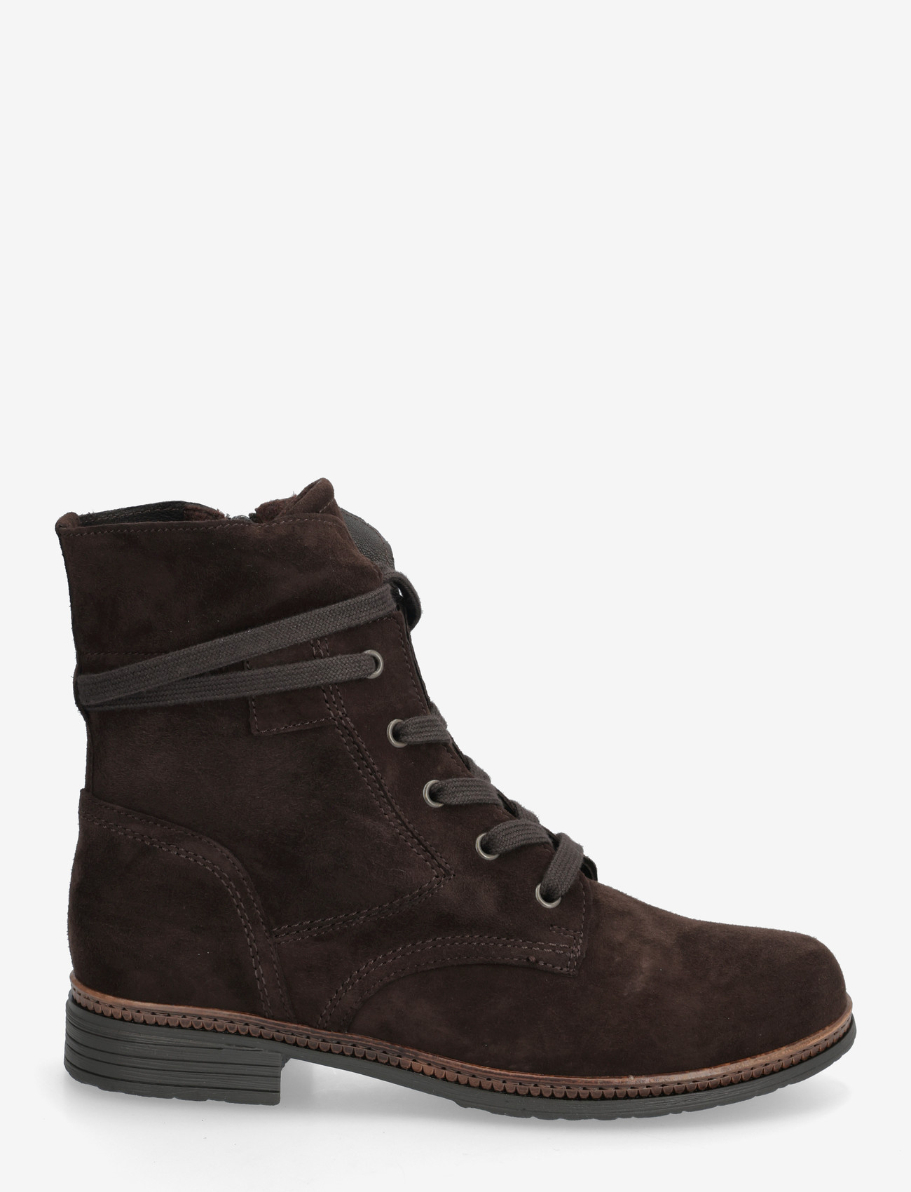 Gabor - Laced ankle boot - flache stiefeletten - dark brown - 1