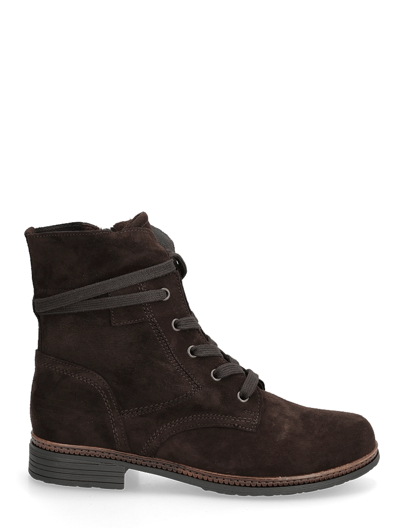 Gabor - Laced ankle boot - flache stiefeletten - dark brown - 1