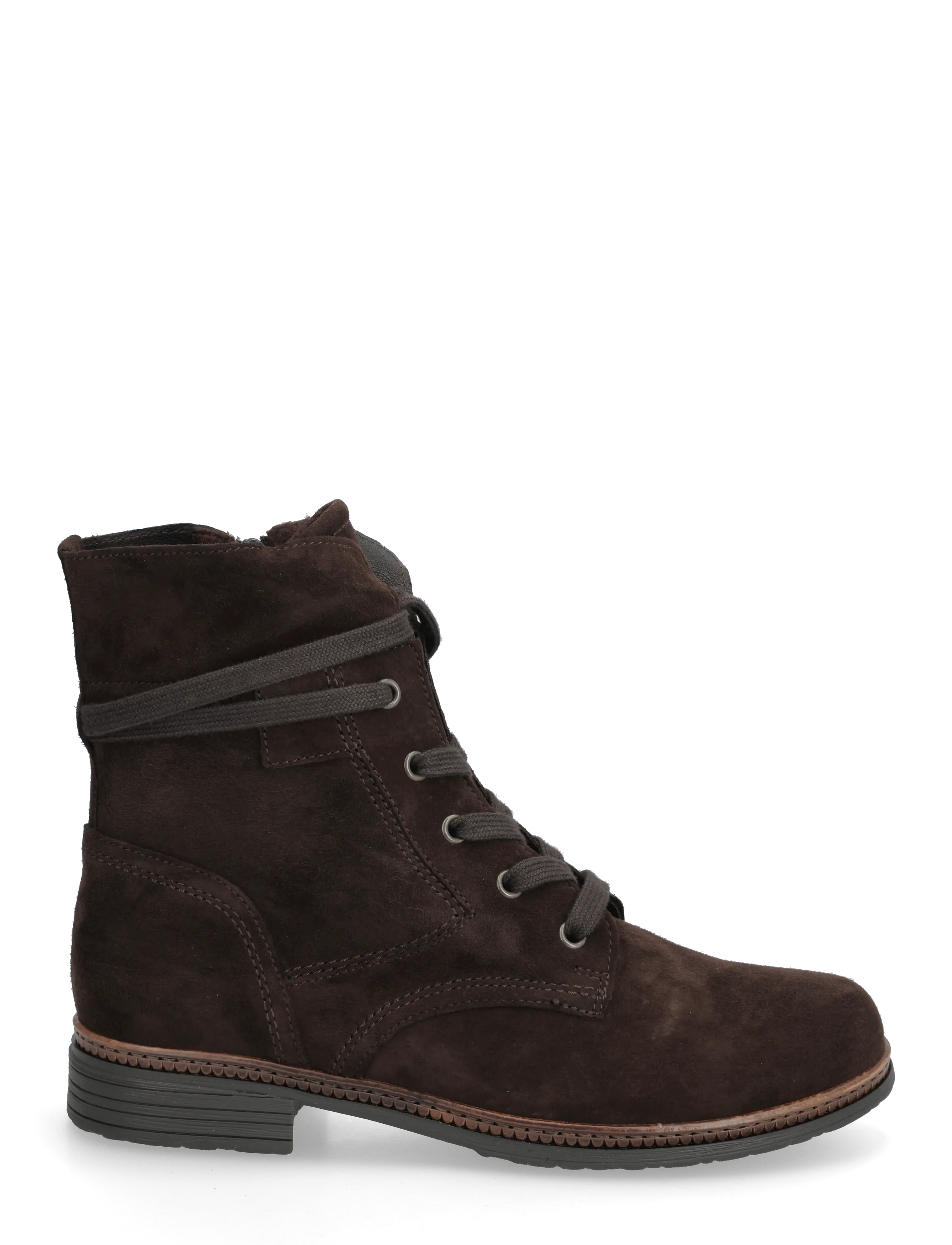 Gabor - Laced ankle boot - platta ankelboots - dark brown - 1