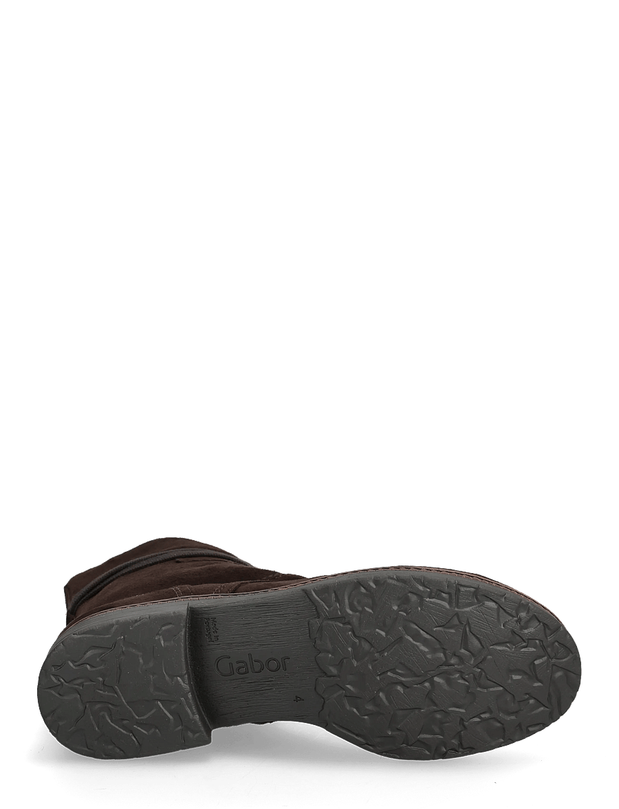 Gabor - Laced ankle boot - flache stiefeletten - dark brown - 4