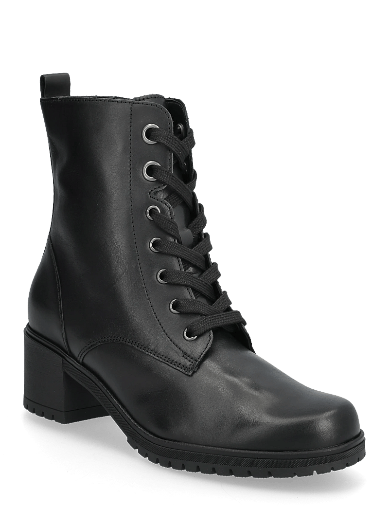 Gabor - Laced ankle boot - stiefeletten mit absatz - black - 0