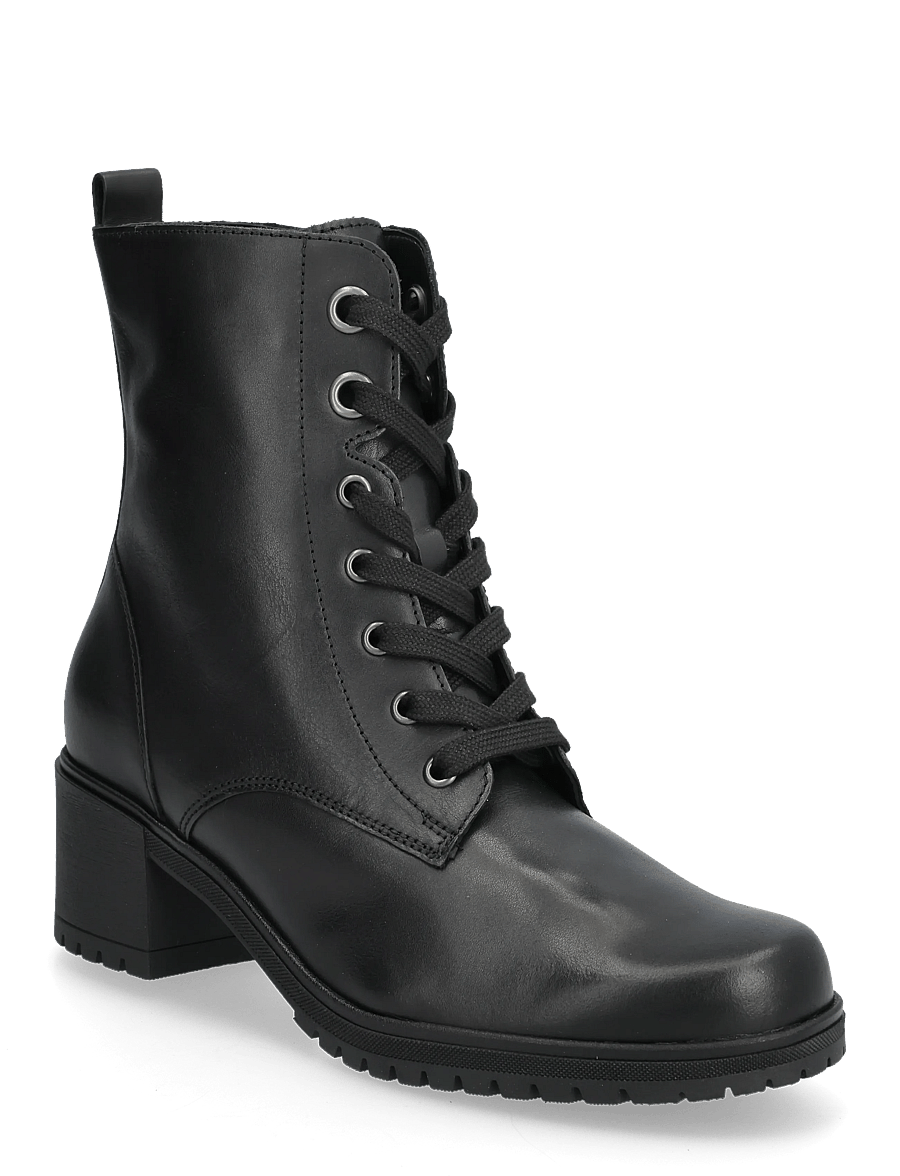Gabor - Laced ankle boot - stiefeletten mit absatz - black - 0