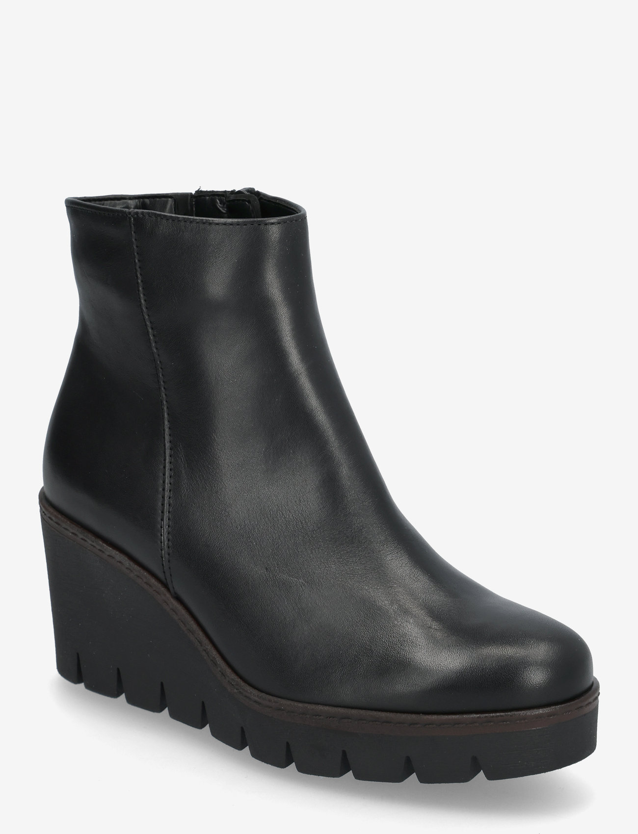 Gabor - Wedge ankle boot - stiefeletten mit absatz - black - 0